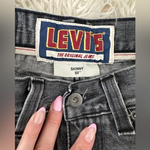 Vintage Levi's Red Tab 511 Skinny Jeans Size 28 - Picture 2 of 7